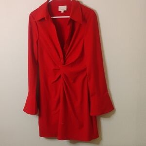 Cinq à Sept Red Dress Size 10